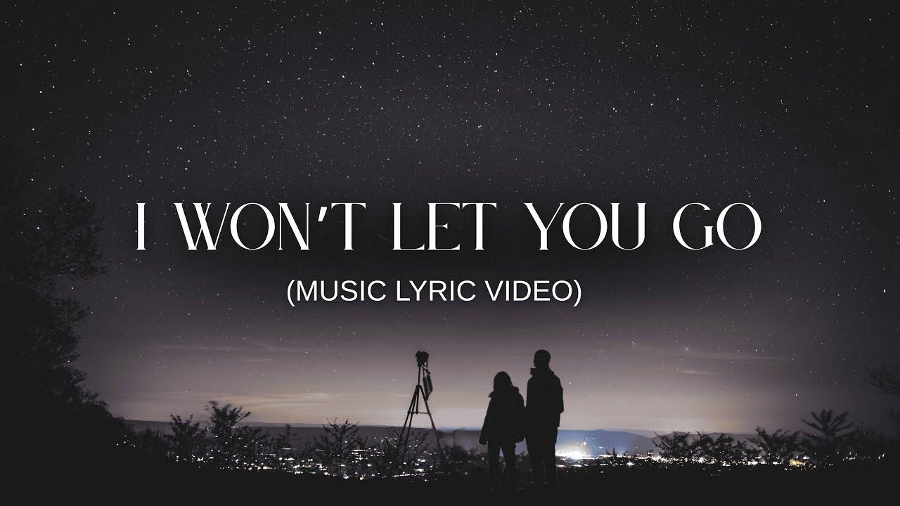 I WON'T LET YOU GO