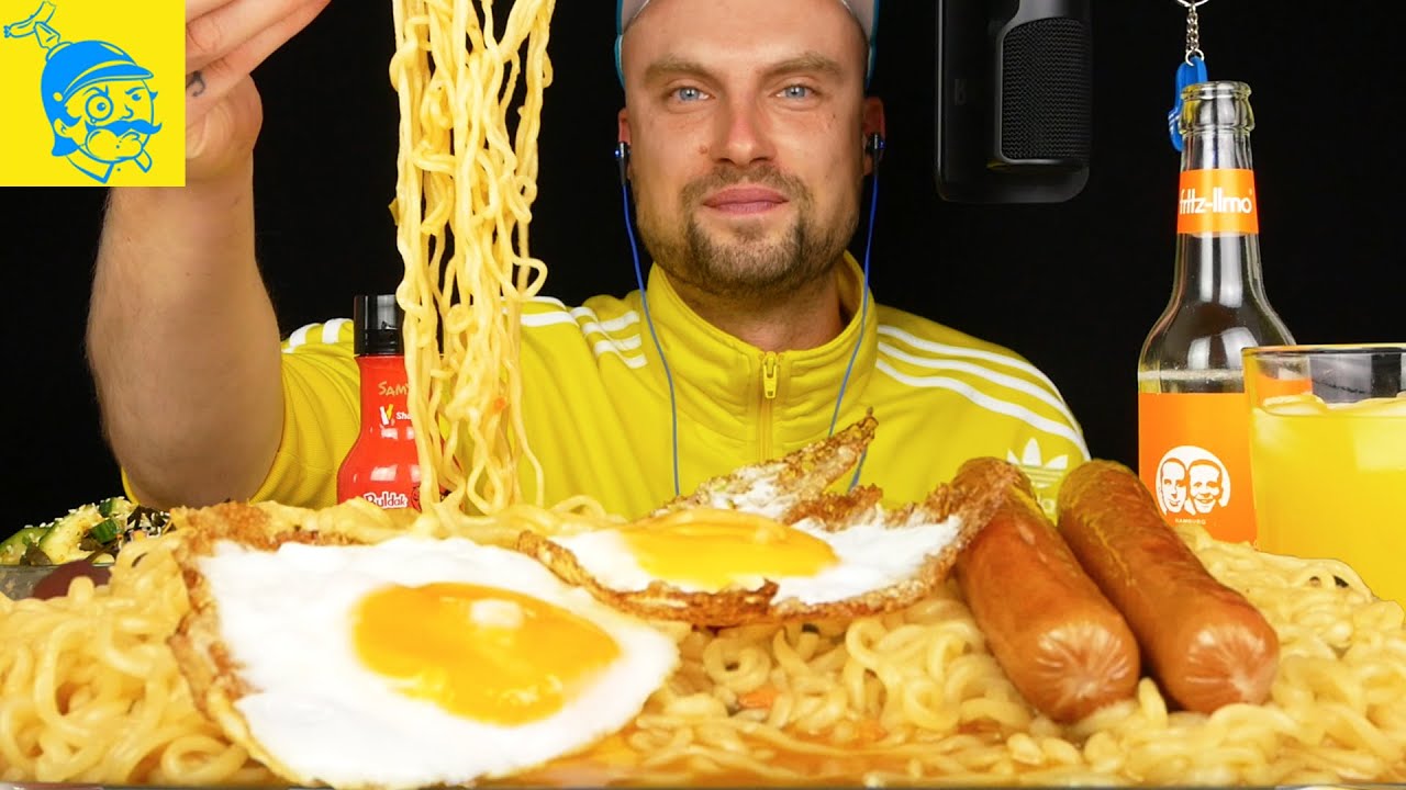 АСМР Кимчи рамен (фейл) 💙💛 (Русские субтитры) - GFASMR