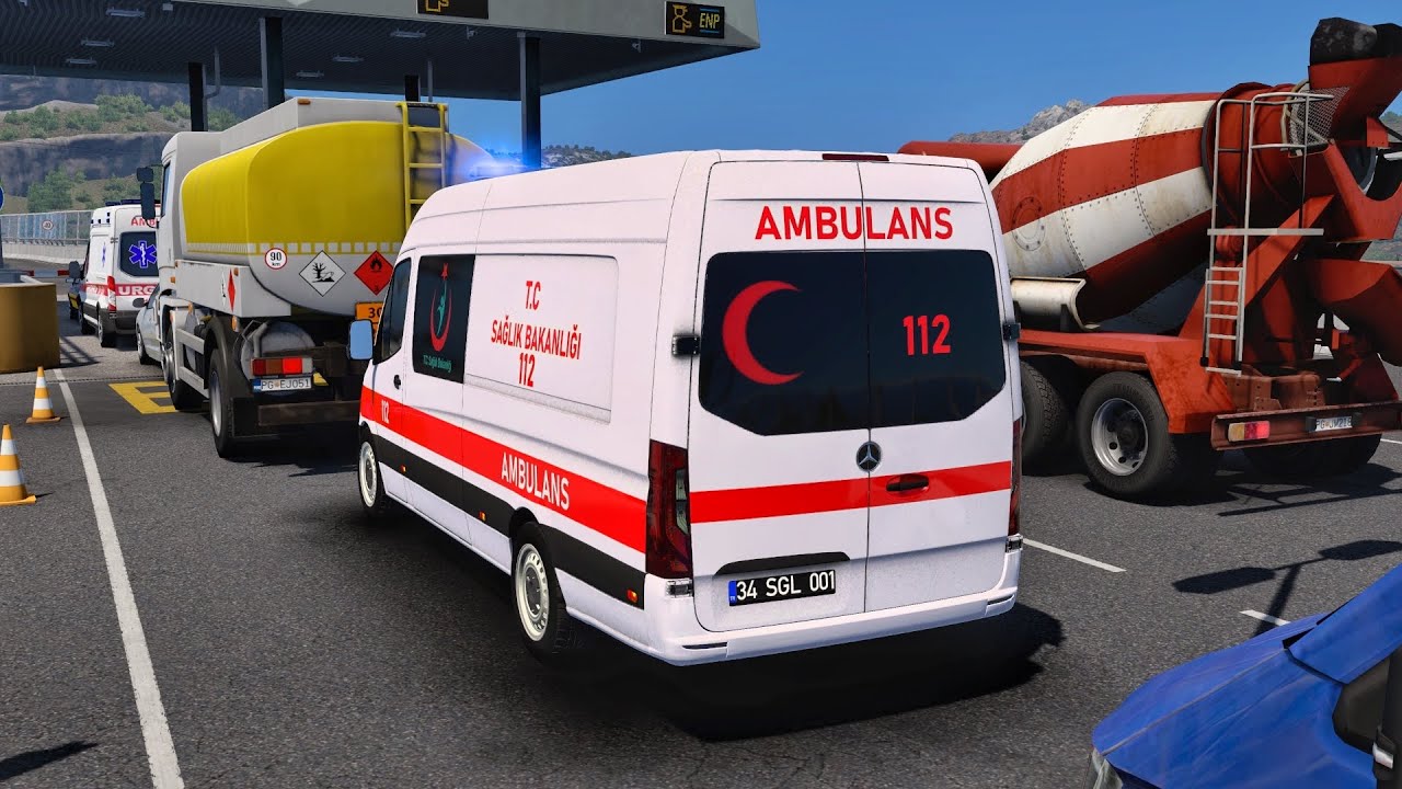 Mercedes Sprinter Ambulance | Euro Truck Simulator 2 | ETS2 1.57 Bus mods