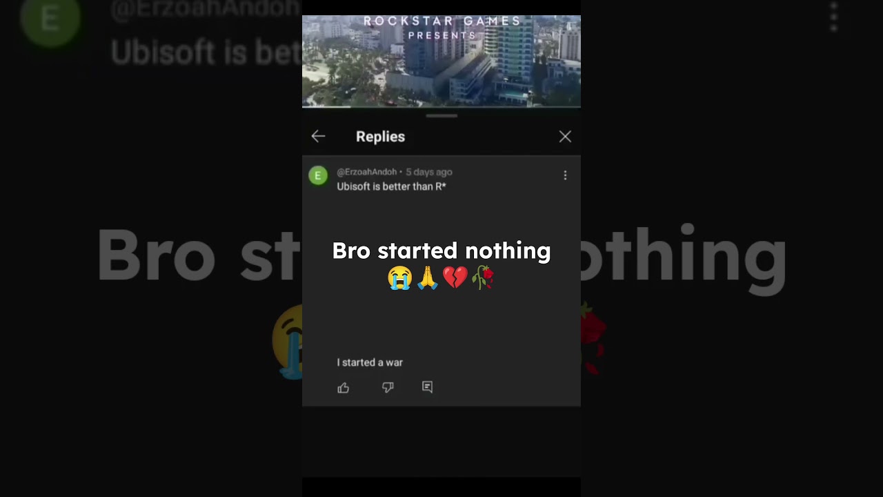 Bro think Ubisoft is better than rockstar games 🥀💔💔#gta6 #gta6trailer #rockstargames #ubisoft