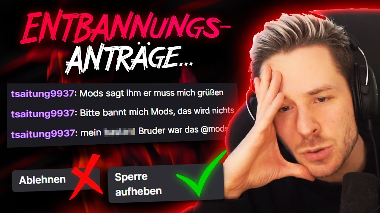 TWITCH Entbannungsantr&auml;ge die mir die Lebenslust nehmen.. 😔