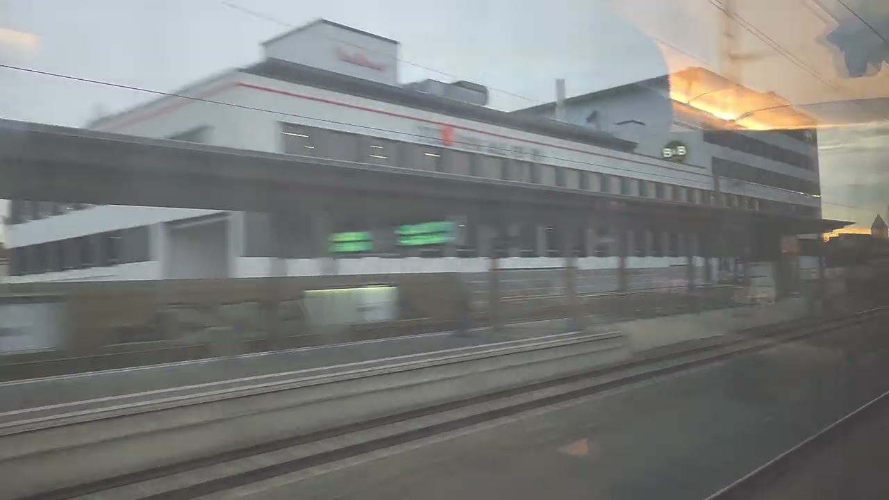 Train ride from Dusseldorf to Bonn - Germany - November  2025