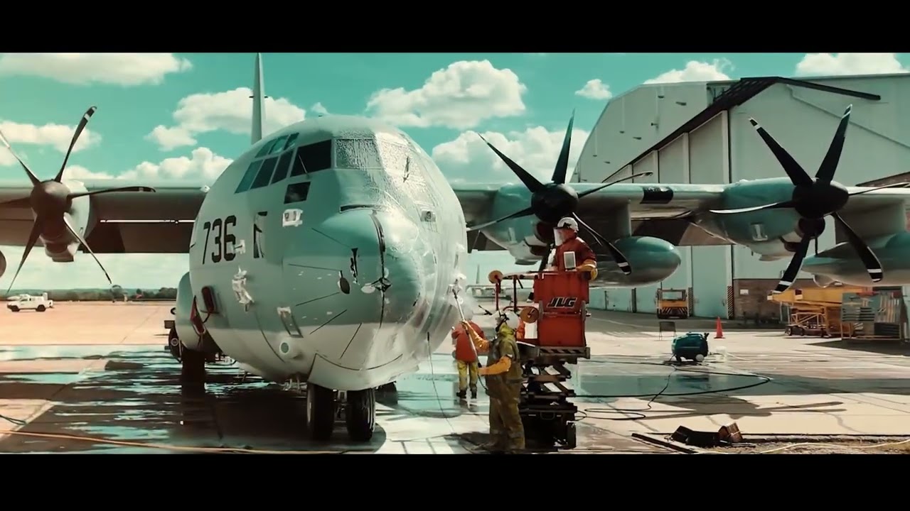 C-130 aircraft clean