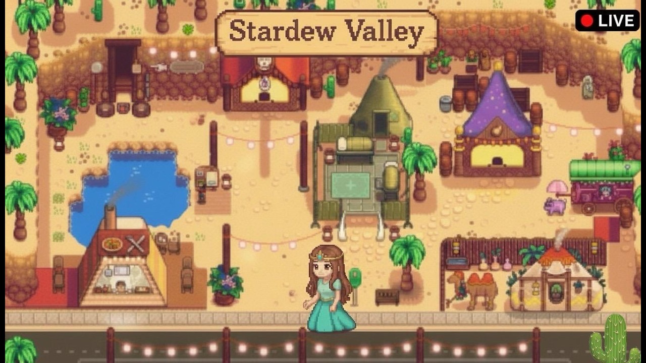 Stardew Valley, hoy festival del desierto!!✨🌿