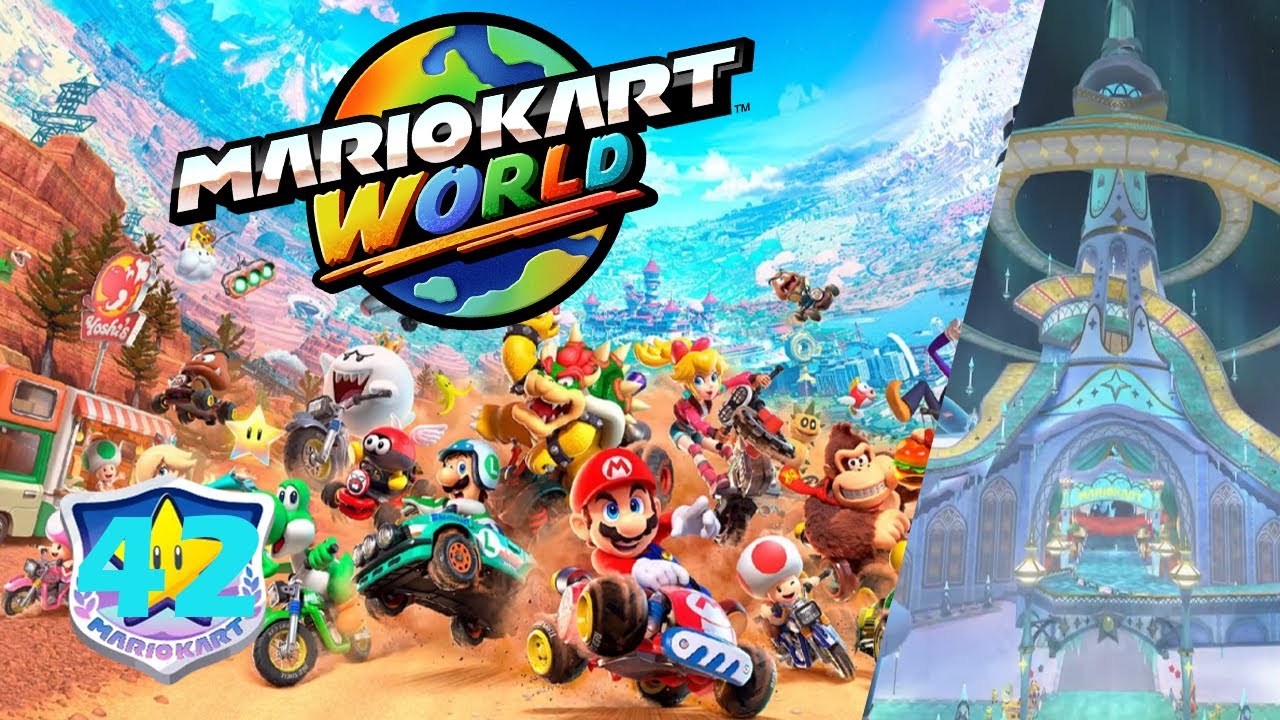 MarioKart World part 42/Playing in the snow with Rosalina!