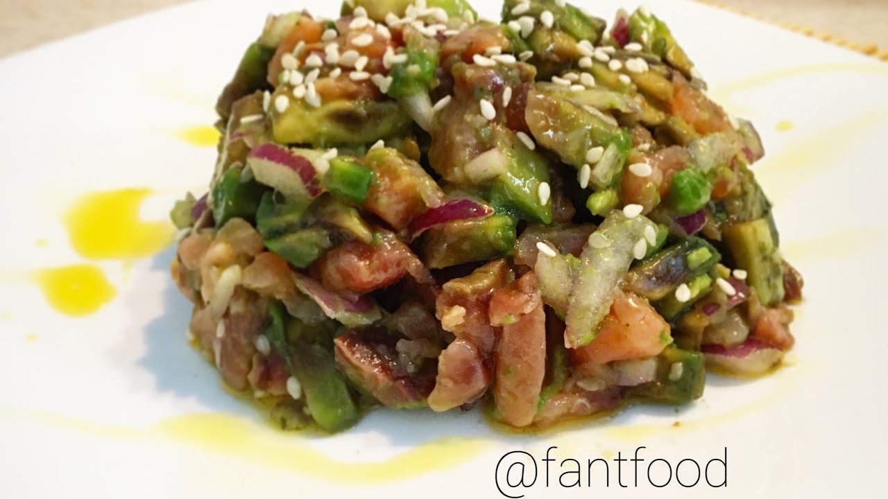 TAR TAR salad with RED FISH pink salmon or salmon | Полезный и вкусный 