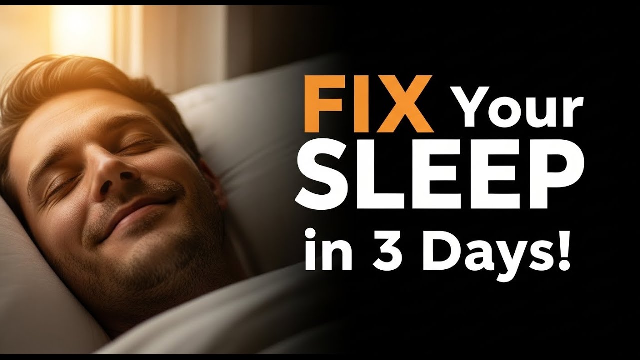 FIX Your SLEEP IN 3 DAYS   #sleep #sleeping