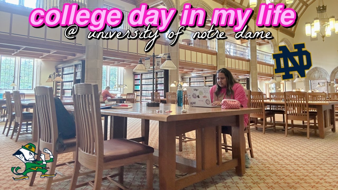 COLLEGE DAY IN MY LIFE @ NOTRE DAME (sophomore year) !!