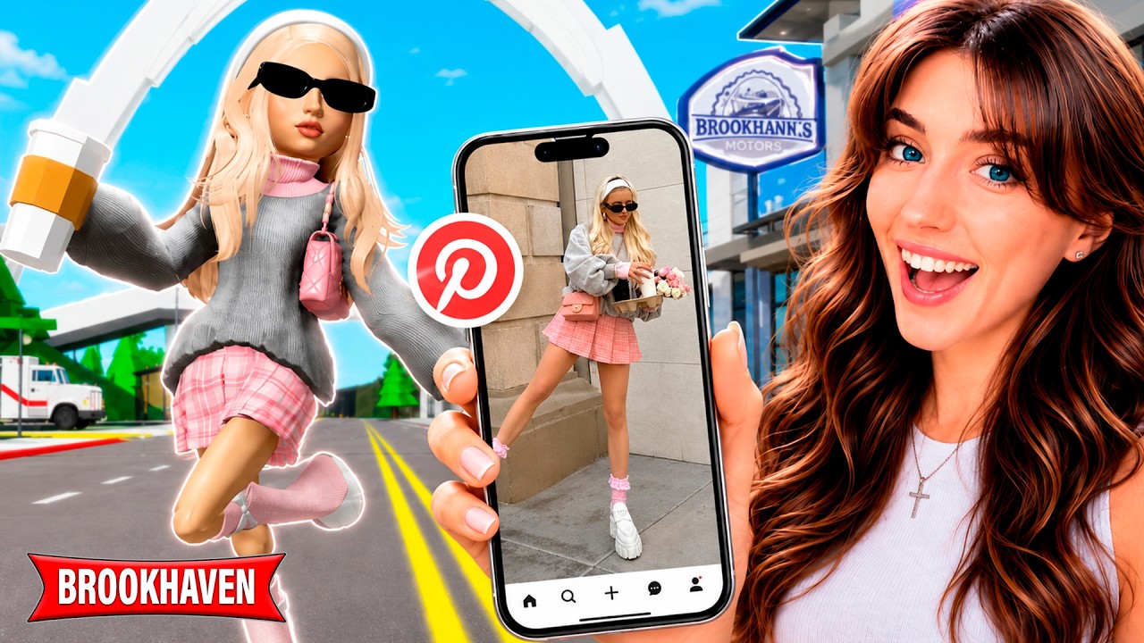 I'm RECREATING PINTEREST OUTFITS in Brookhaven RP! 🏡