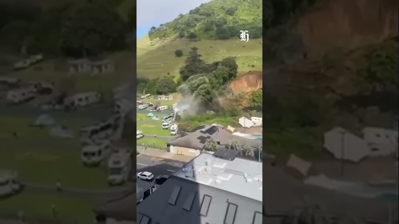 Landslide in Mount Maunganui