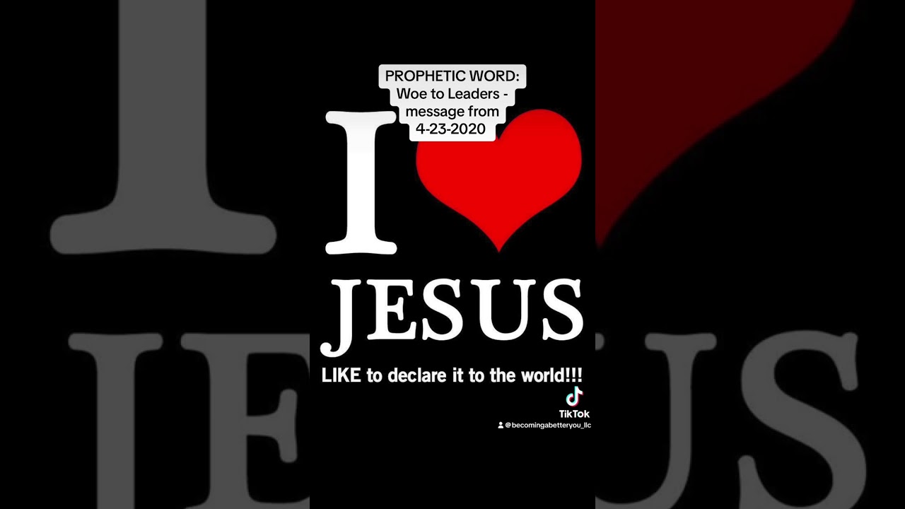 Prophetic Word- Woe to Leaders!!! from April 2020
