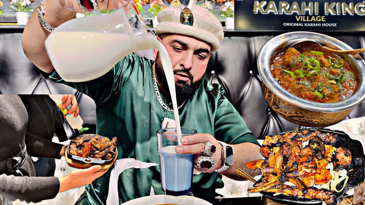 BEST LAMB KARAHI IN BIRMINGHAM AT KARAHI KING VILLAGE ENGLAND🇬🇧 |Pakistani 🇵🇰 Street Food