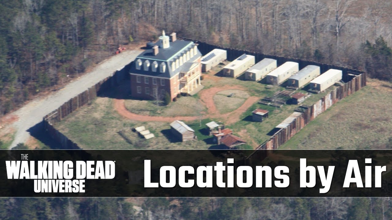 The Walking Dead Locations by Air - Birds Eye View of Alexandria, Hilltop, Sanctuary, Junkyard, CW?