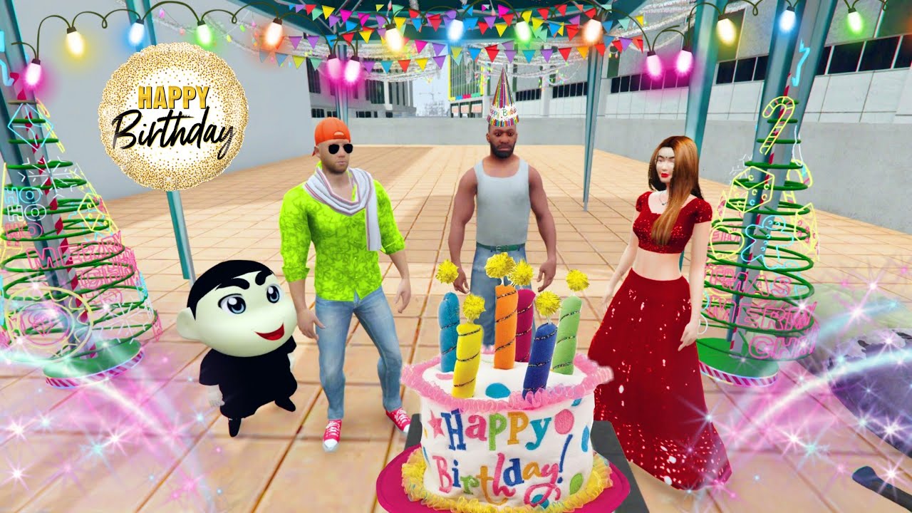 🤯Franklin Ka Birthday Celebration - Indian Theft Auto 💥 INDIAN BIKE DRIVING 🔥