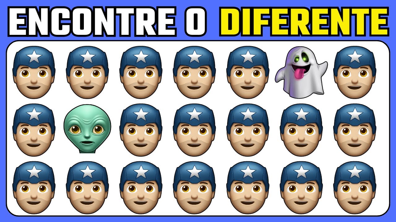 🟥💎💥ACHE O EMOJI O NUMERO E A LETRA DIFERENTE Quiz De Emojis Variados SÓ PARA ESPERTOS