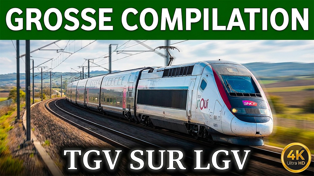 TGV SNCF : ÉNORME COMPILATION de TGV sur l’axe ATLANTIQUE - Première partie