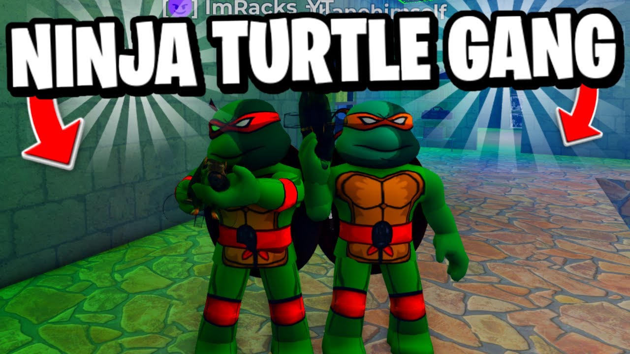 WE BECAME NINJA TURTLES IN ROBLOX CALI SHOOTOUT!