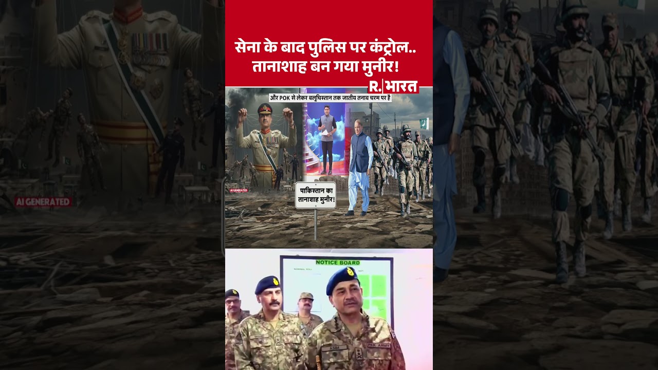 Pakistan News: After the army, control of the police... Munir becomes a dictator! #shorts #asimmu...