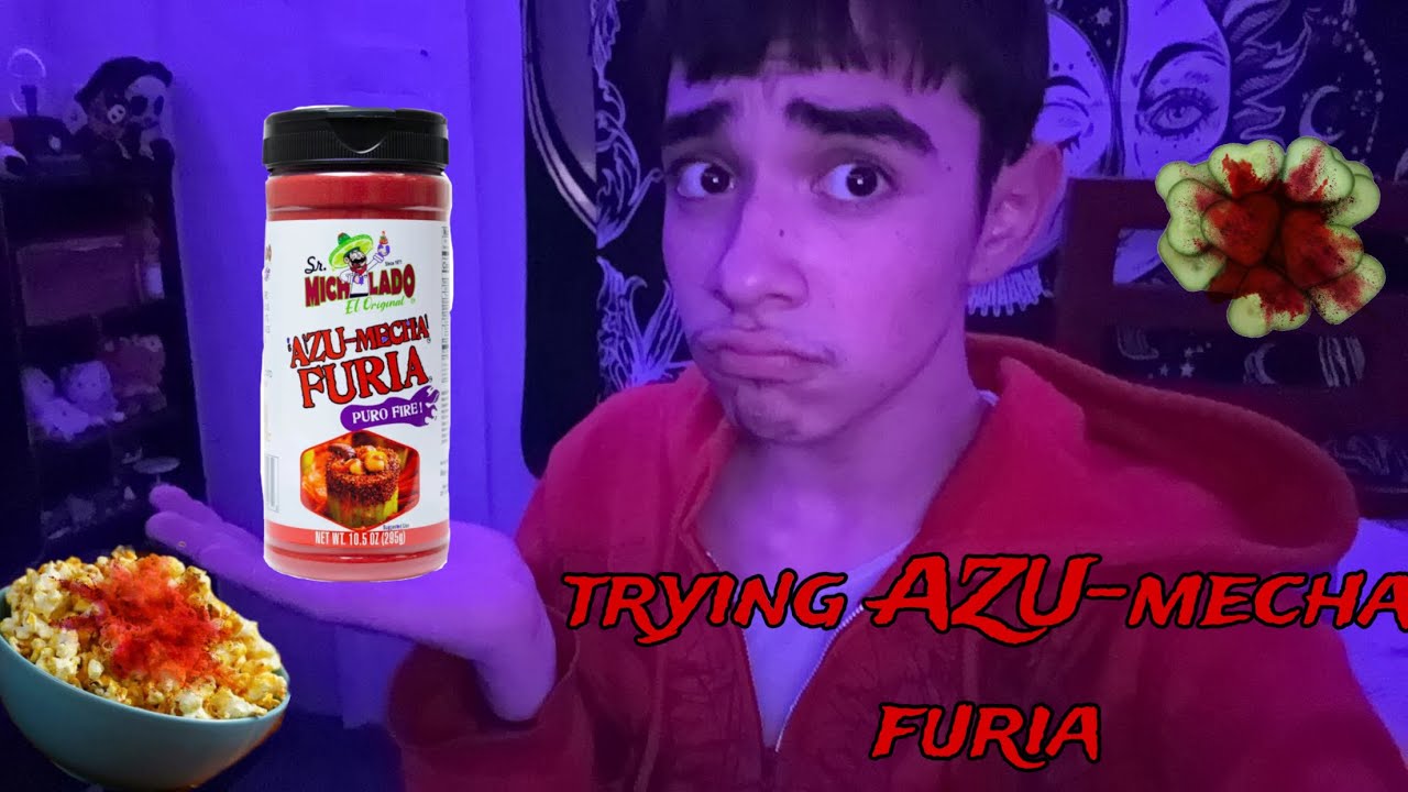 Trying Sr. Michelado Azu-Mecha Furia powder