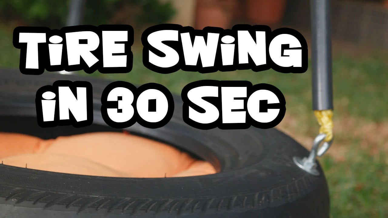 How to make a tire swing in 30 seconds
