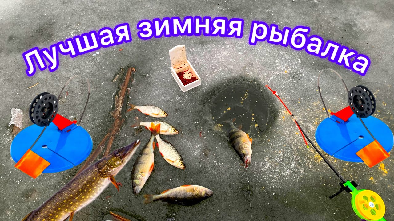 Зимняя рыбалка. Ловля рыбы зимой в феврале. Рыбалка на зимние рыболовные снасти(косынка, Хапуга)