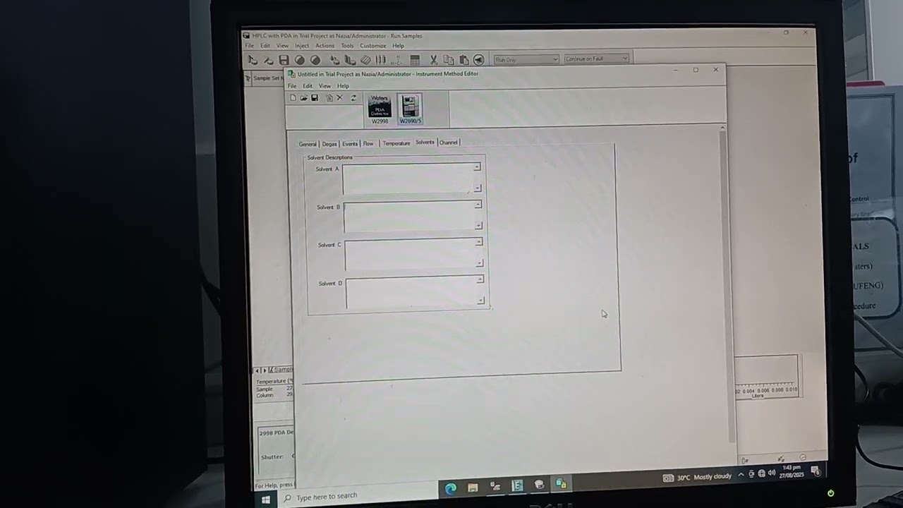 Water HPLC working Procedure Empower 3 regarding  Project, Method set ,Run sample and Print Report 