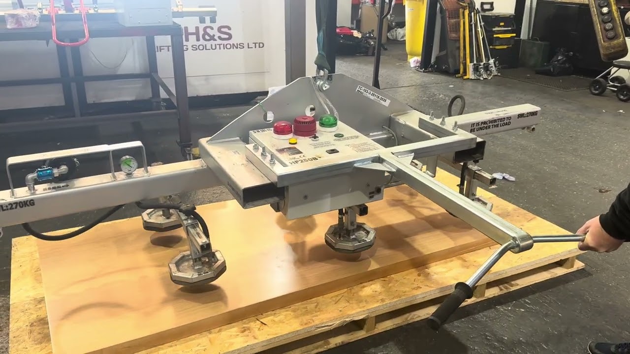 Battery operated vacuum lifter repaired ready for site return.