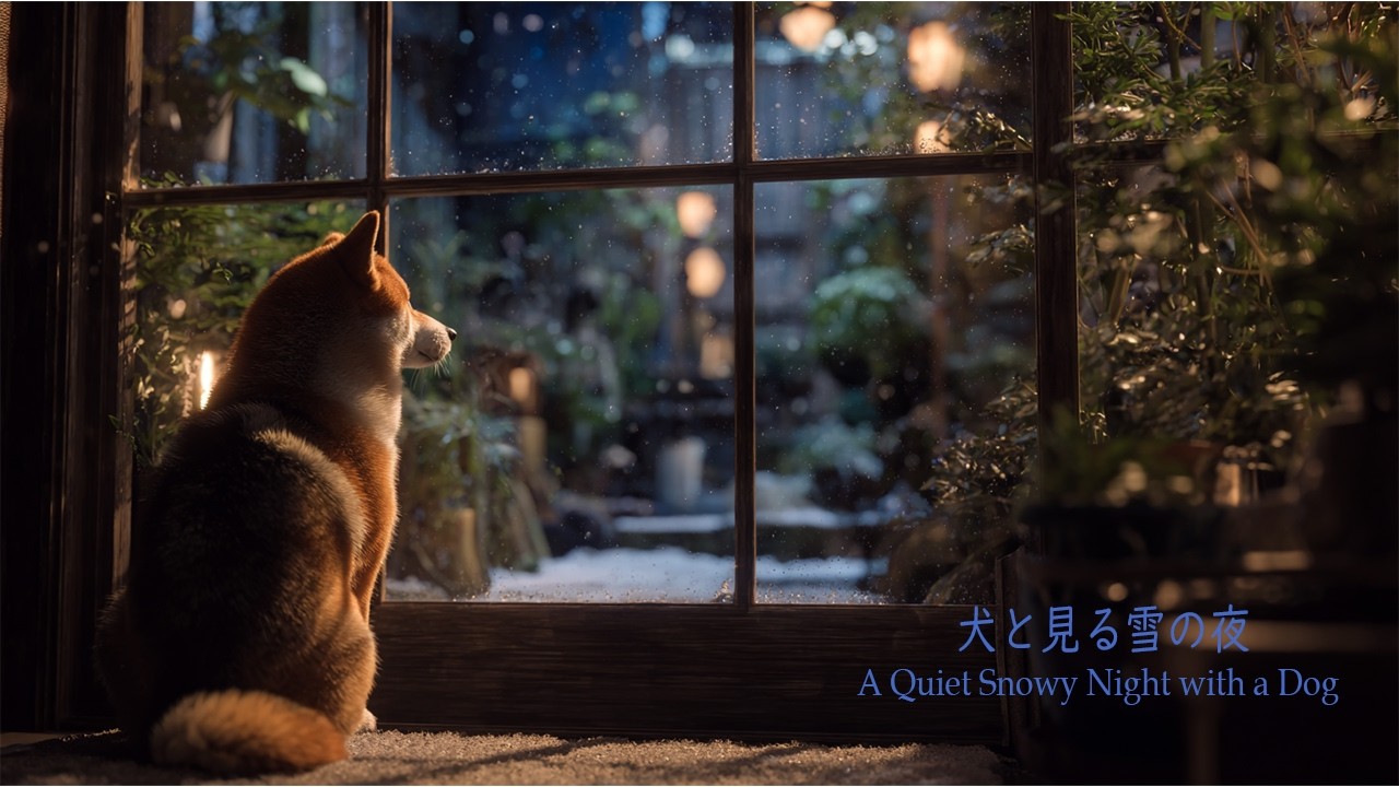 A Snowy Night with a Dog/犬と見る雪の夜