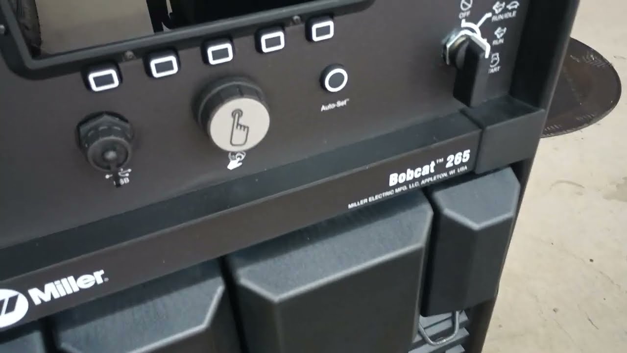 Miller bobcat 265 brand new and so many flaws ! 