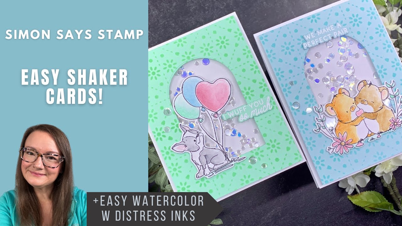 EASY Shaker Cards with EASY Watercolor | Simon Says Stamp
