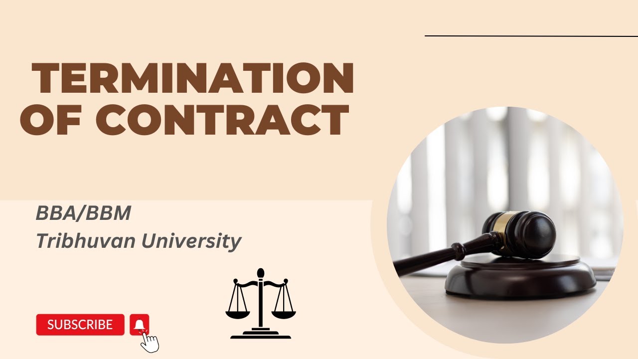 Termination of Contract || Modes of Termination || Business Law || BBA/BBM TU