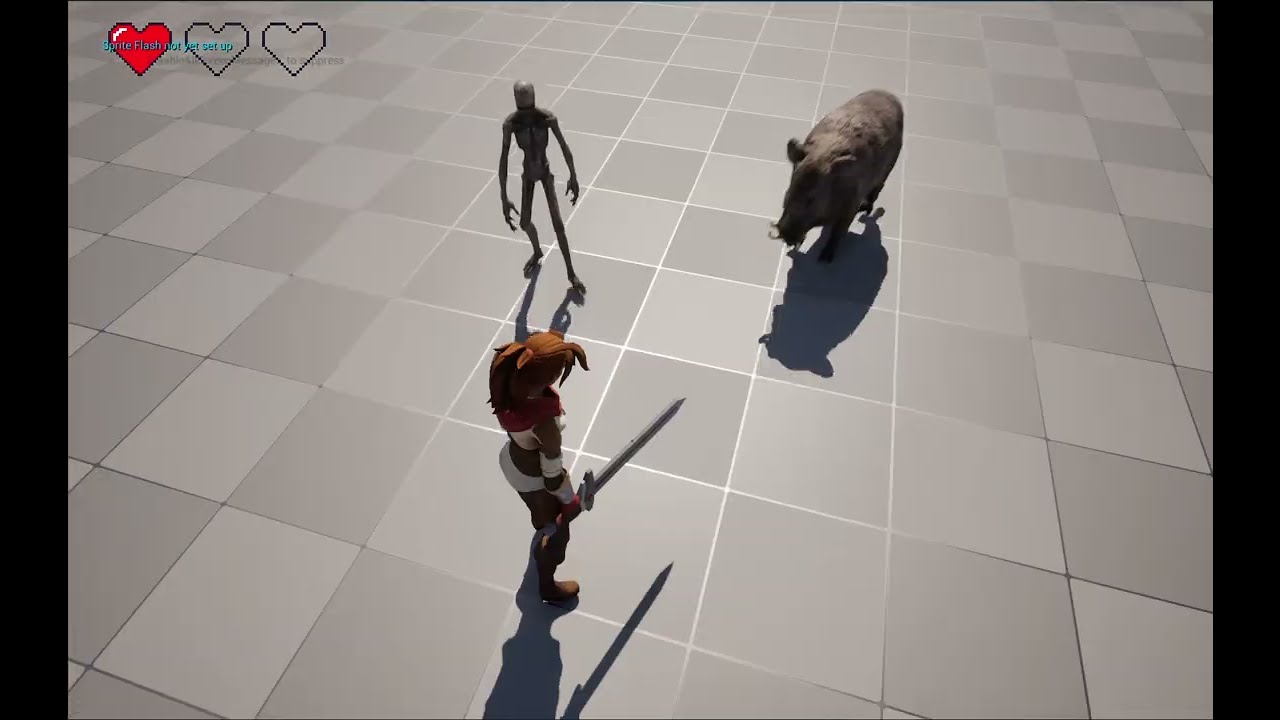 UE5 Dungeon Adventure Health UI Test