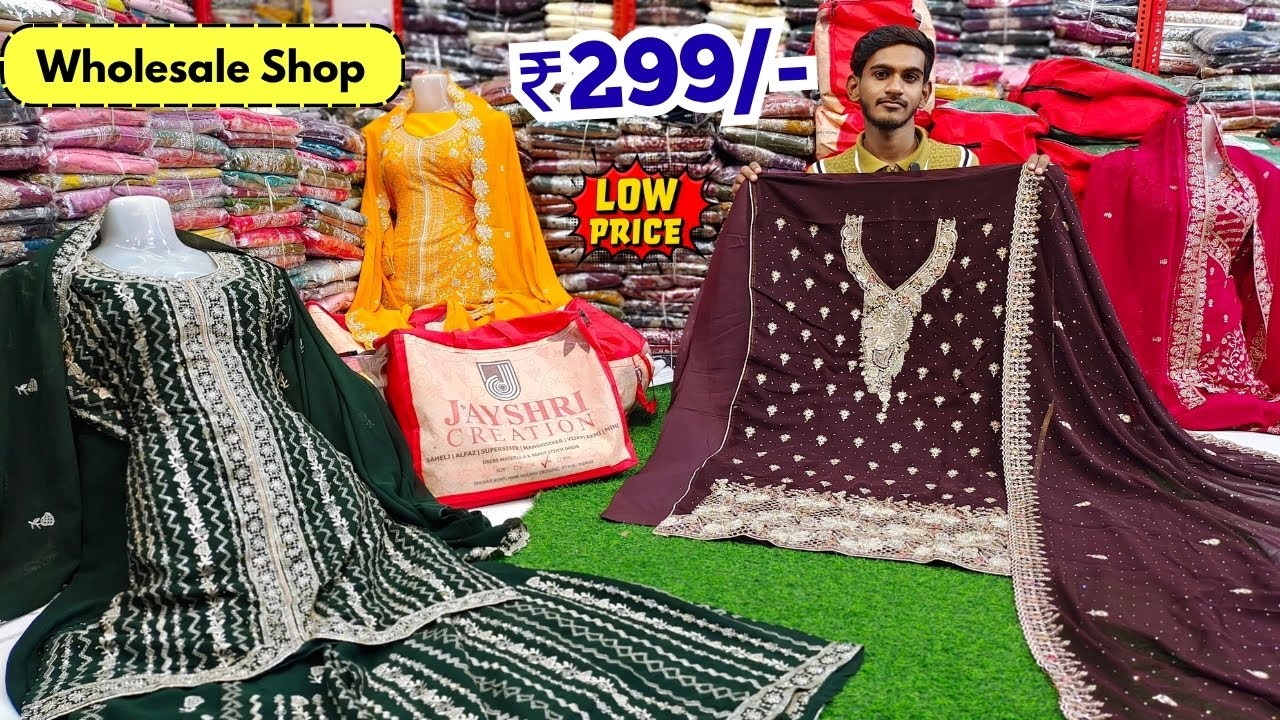 Fancy Partywear Suits Wholesale Dress Materials Pakistani Cotton Suits Hyderabad