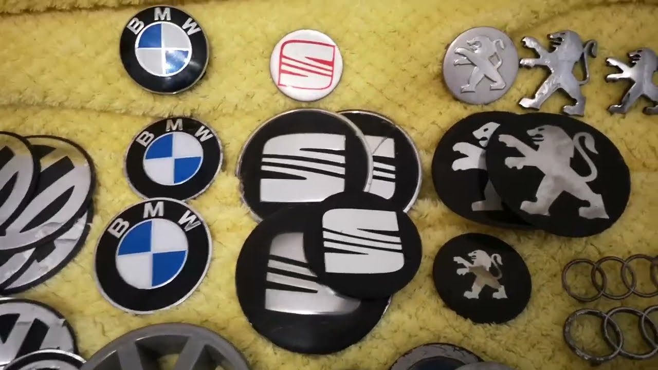 My collection of badges ( 99.9% pulled off the broken hubcaps)