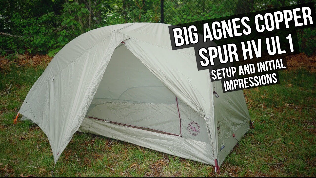 Big Agnes Copper Spur HV UL1 Setup and Initial Impressions Ultralight Freestanding Tent