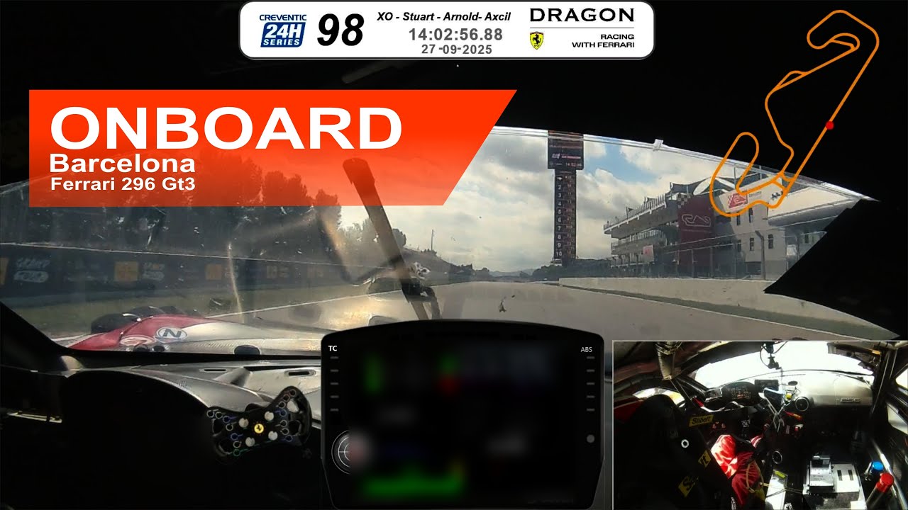 Onboard Ferrari 296 GT3 - Barcelona - Arnold Neveling