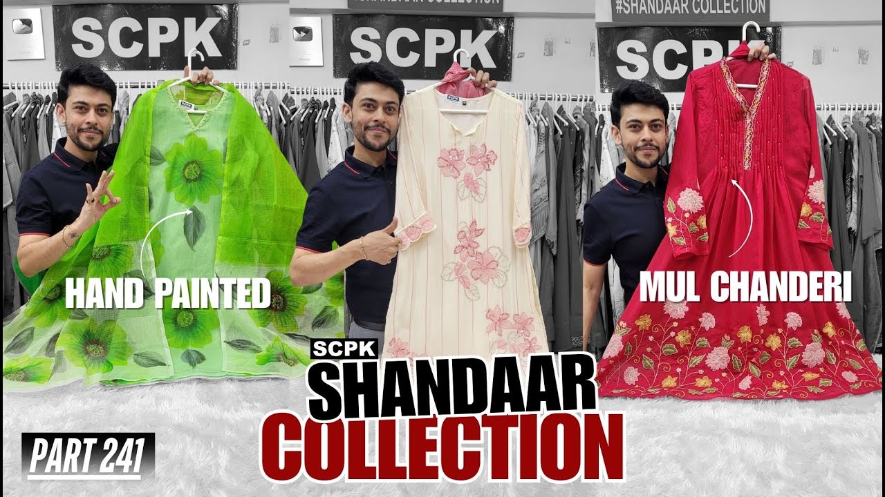 Part 241 Premium Designer Collection, Cotton Suits, Mul Chanderi Suits, SCPK Shandaar Collection