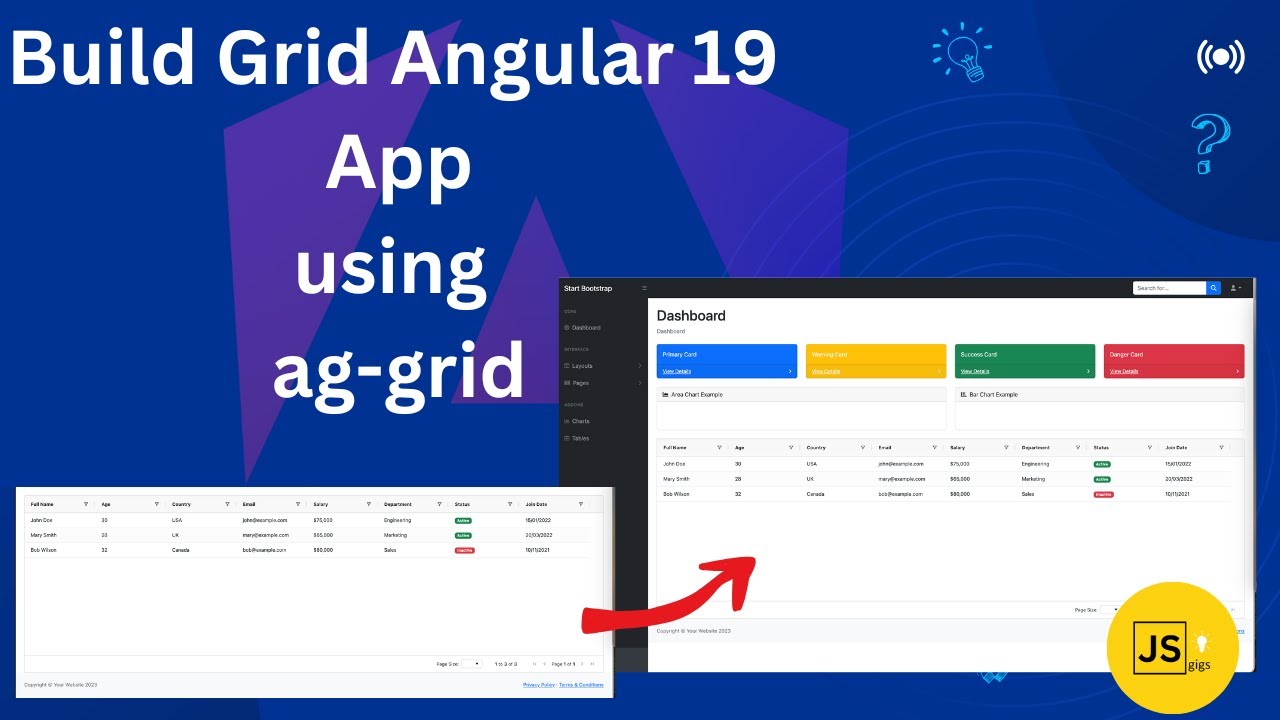 Создайте мощную сетку данных в Angular 19 с помощью AG Grid v33 | Сортировка и фильтрация