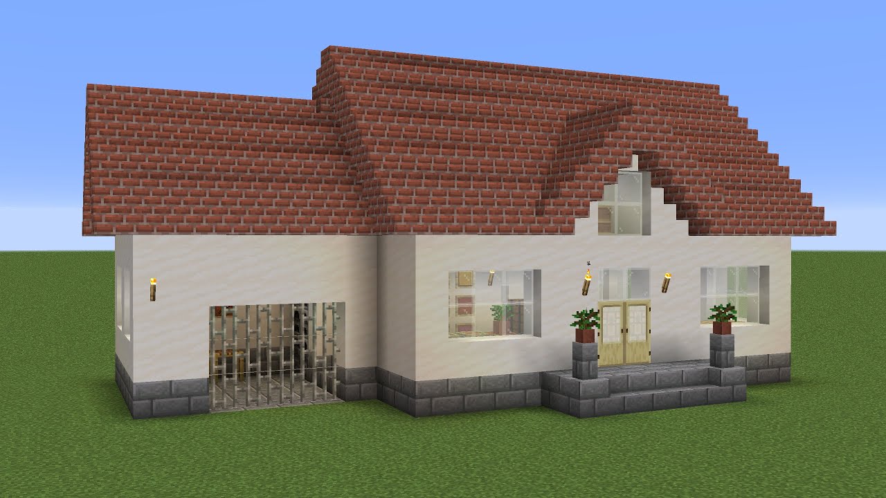 Minecraft - How to build a quartz suburban house