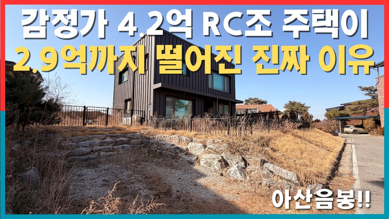 1억 5천 아끼는 법! 감정가 4.2억 저수지뷰 RC조 주택 경매 완전분석 | 아산음봉