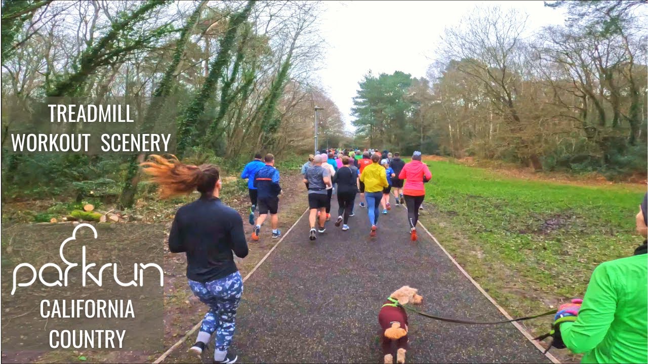5 KM California Country parkrun | Treadmill Workout Scenery | Virtual Run / Walk ASMR | Berkshire