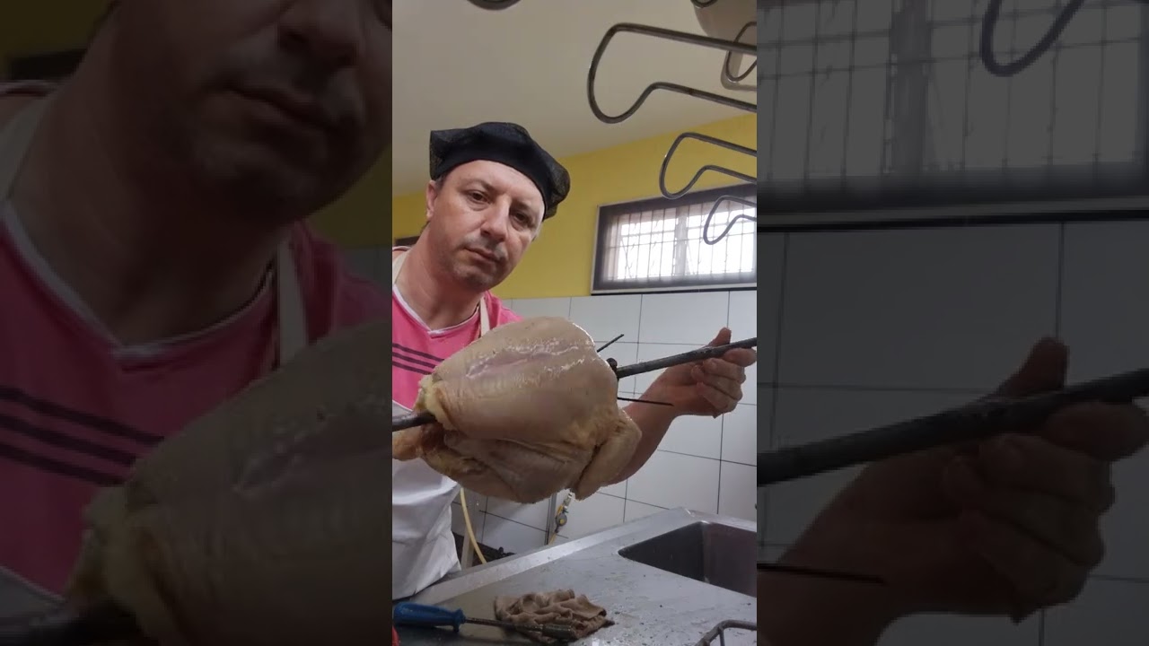COMO ESPETAR O FRANGO(ESPETO COMPLETO.