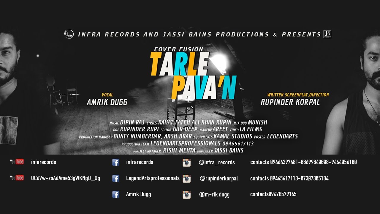 TARLE PAVAN । AMRIK DUGG FT. RUPIN । LEGENDARTS । INFRA RECORDS | LATEST PUNJABI MUSIC VIDEO 2017 ।