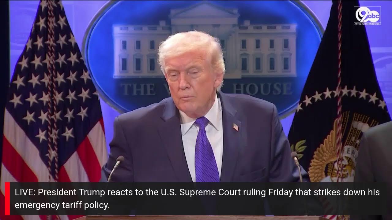 LIVE: President Trump reacts to Supreme Court ruling on tariffs