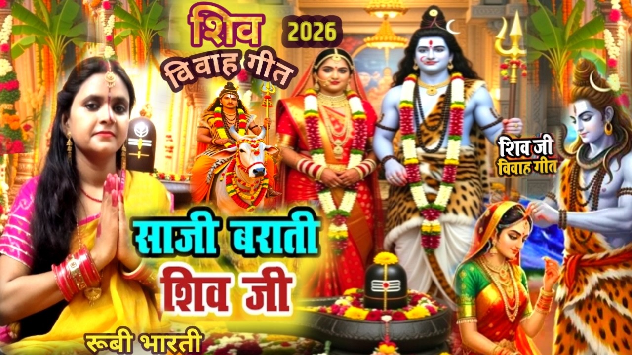 #shiv_vivah geet 2026। कवनी नगरिया से अइलन महादेव 🙏🏻#rubi_bharti_official #शिव_विवाह गीत #शादी विवाह