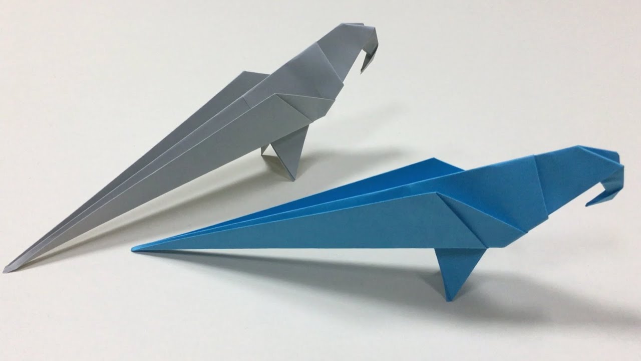 Origami PAPPAGALLO.Come Fare Origami Pappagallo di Carta