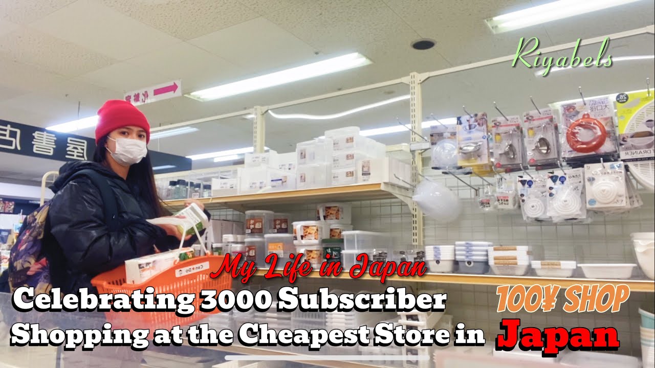 Shopping at the Cheapest Store in Japan🇯🇵 100¥ shop | 2nd hand Store Haul | Celebrating my 3000 subs