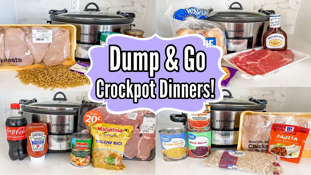 ЛУЧШИЕ рецепты для мультиварки Dump & Go! | 6 СУПЕРПРОСТЫХ идей для ужина в мультиварке! | Джулия...