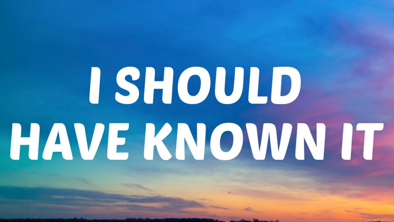 Chris Stapleton - I Should Have Known It (Lyrics)