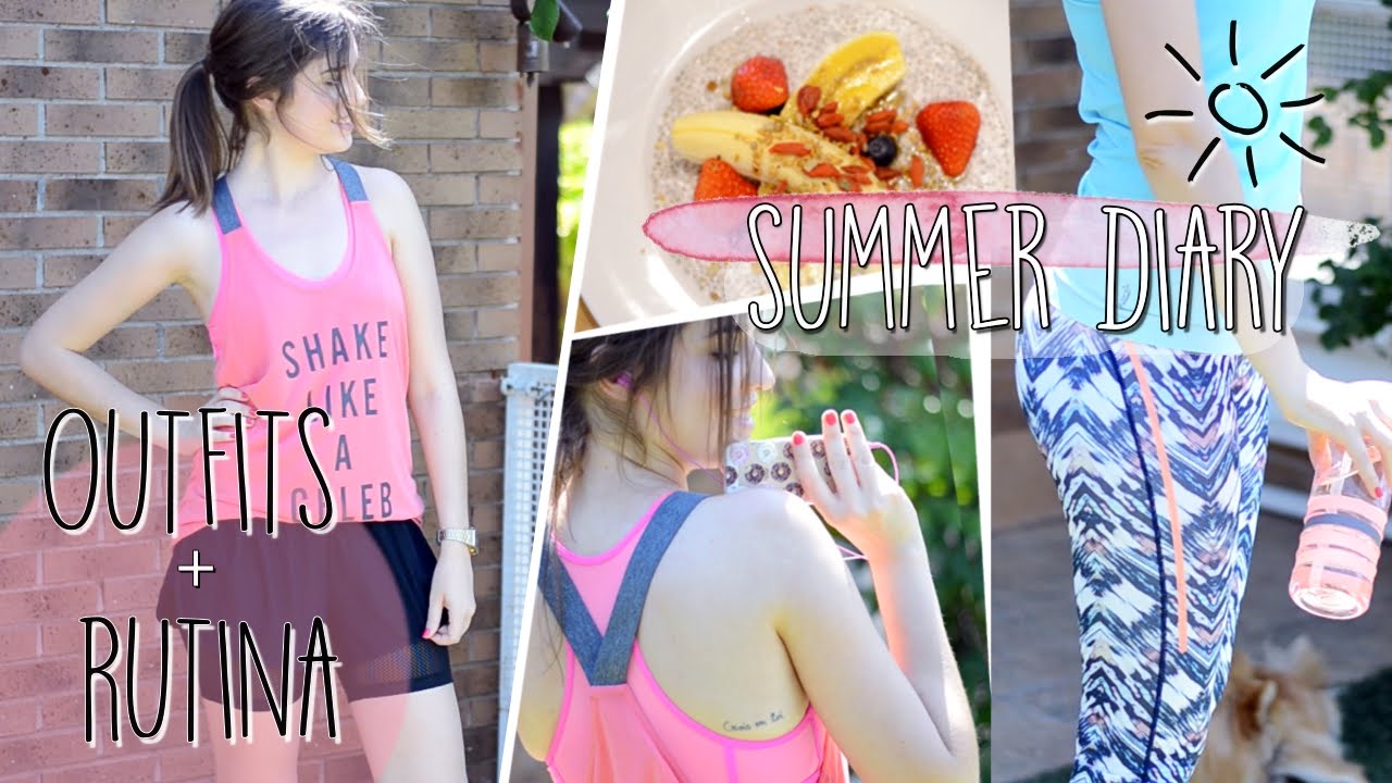 Outfits deporte + rutina semana 1 | SUMMER DIARY